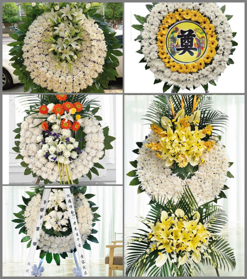 湖南永州道县白芒铺镇精华村花圈速递