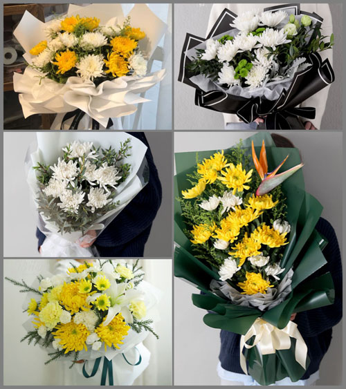 湖南永州道县白芒铺镇精华村白事花束代送